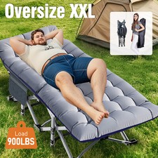 MOPHOTO Oversized / Standard Folding Camping Bed Padded Cot Mattress  Carry Bag