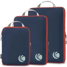 Compression Packing Cubes Ultralight Luggage Organizer Bags Travel Essentials...