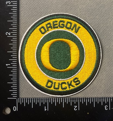 #ad Oregon Ducks FOOTBALL IRON ON PATCH 2.75” $3.99