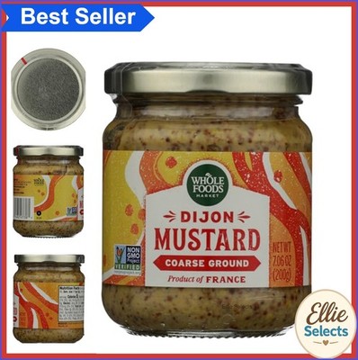 Coarse Ground Dijon Mustard 7.06 Ounce Non-GMO No Sugar Added French Recipe