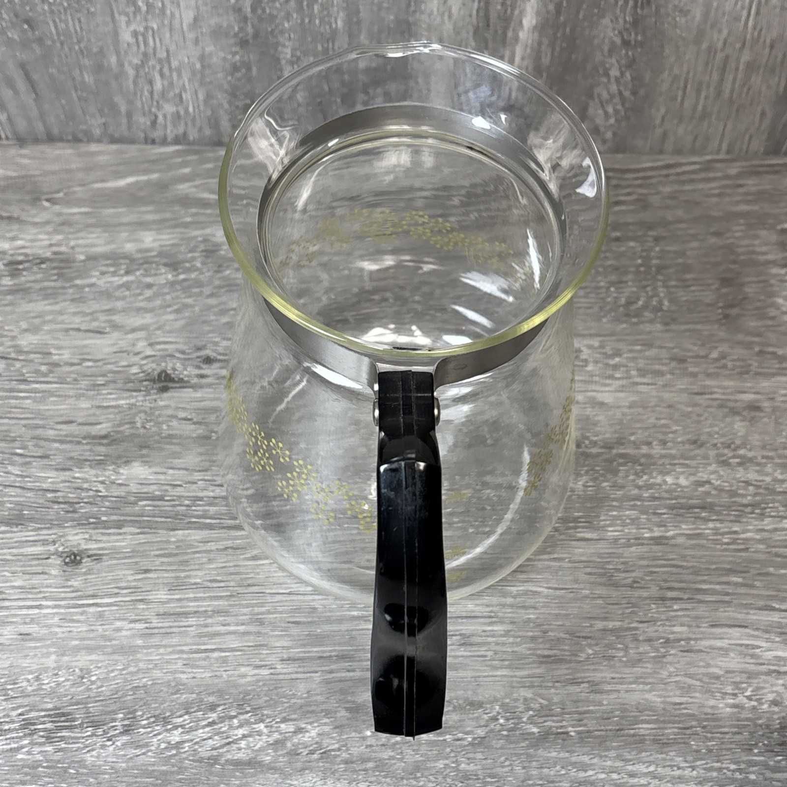 Cory Atomic Stars Glass Coffee Pot Percolator 5 Cup w/ Insert Vintage MCM