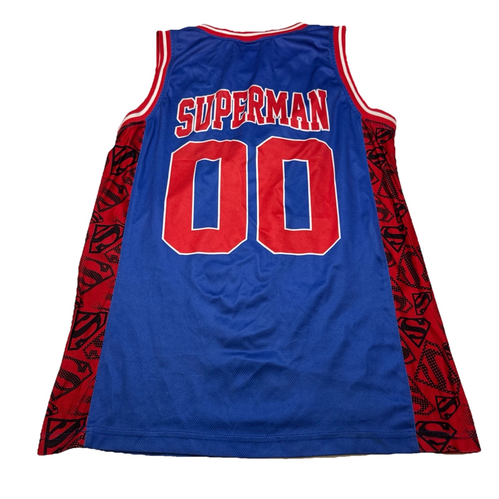 DC Comics Superman Mens Basketball Jersey Tank Top Size L # image 2