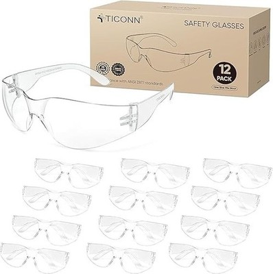 Gafas de Seguridad Transparentes Hombre Antirayas Impacto Resistente Estandar
