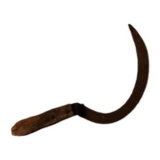 Vintage Antique Hand Sickle/Scythe With Wood Handle Farm Tool