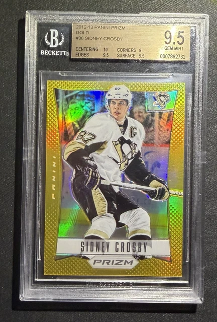 2012-13 Panini Prizm Gold #38 Sidney Crosby #7/10 BGS 9.5 Gem Mint RARE!!