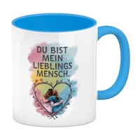 Bist Mein Lieblingsmensch Kaffeebecher In Hellblau Mit Zwei Freundinnen