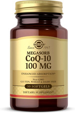 Image of Solgar Coq-10 (Coenzyme Q-10) 100 Mg Softgels - Pack of 30 - for Busy Schedules