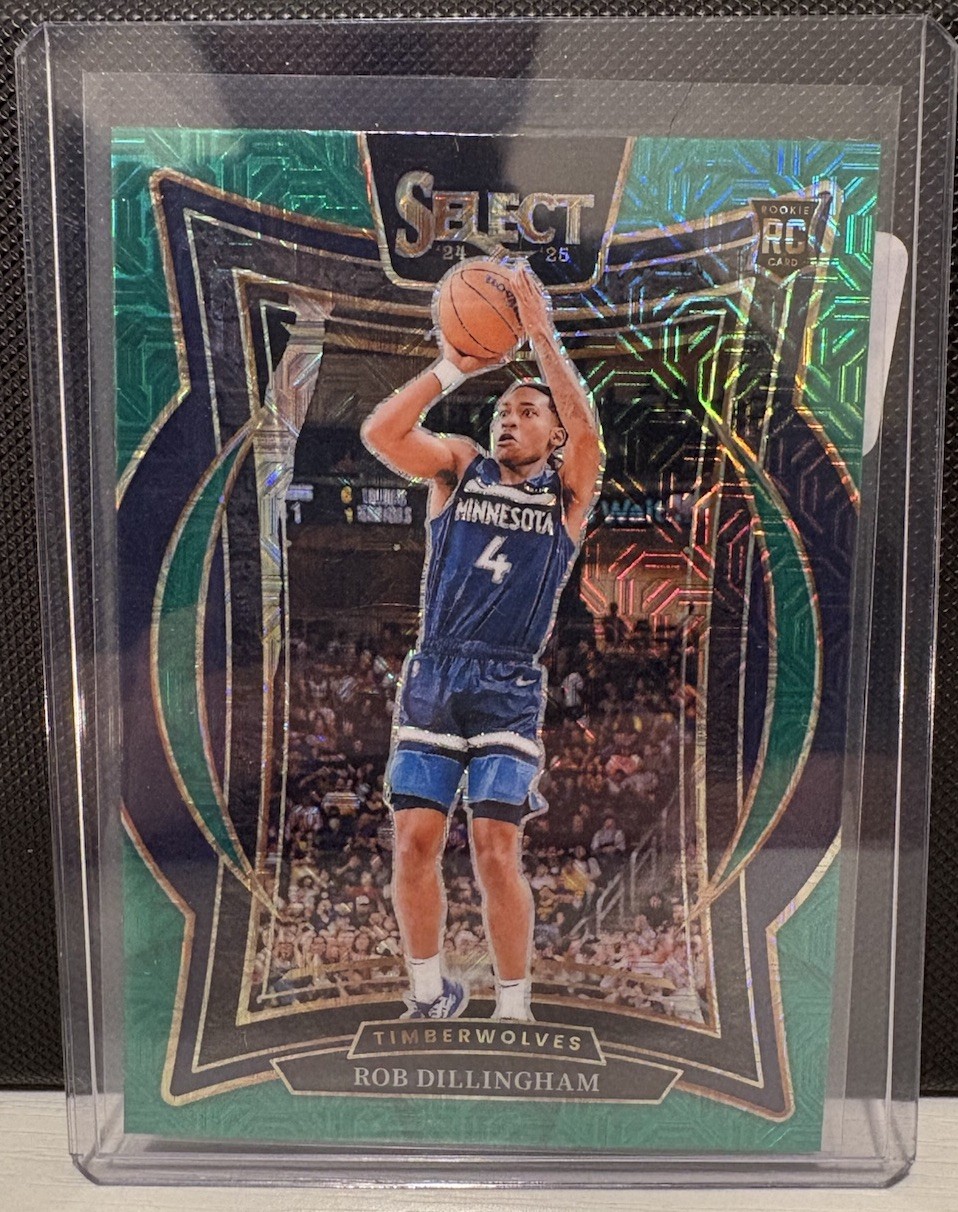 2024-25 Panini Select - Concourse Robert Dillingham #84 Green Mojo Prizm (RC)