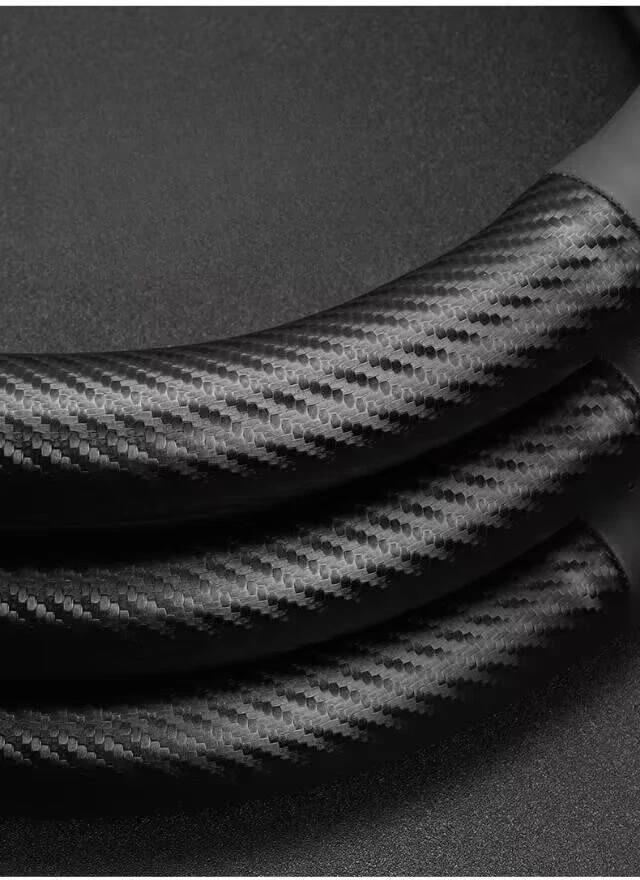 Cubierta Volante 15"38cm Cuero+Fibra Carbono Para Alfa Romeo Todos los Modelos Foto 3 de 4