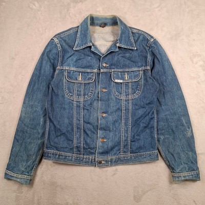 US Top Jeansjacke Herren Large Blau Vintage Trucker Workwear Classic Rodeo