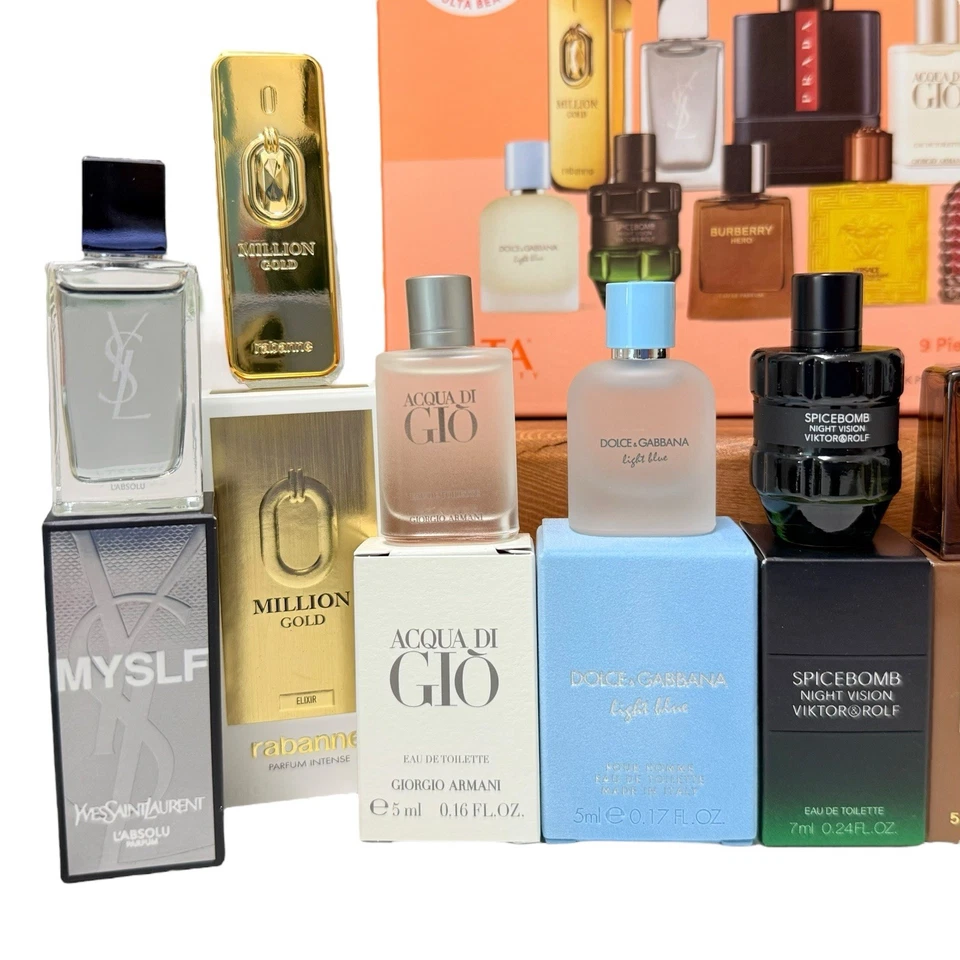 ULTA Mens MINI Cologne Holiday 2025 Signature Set For Him 9pc Fragrance Sampler - Image 2 of 4