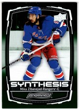 2023-24 Upper Deck Engrained Synthesis MIKA ZIBANEJAD #S-22 New York Rangers UD