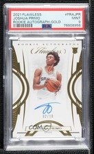 2021 Panini Flawless Rookie Gold 2/10 Joshua Primo #FRA-JPR PSA 9 MINT Auto dq2