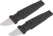 MECCANIXITY 2pcs Ultra Thin Spudger Opening Pry Bar Tool Stainless Steel 30mm