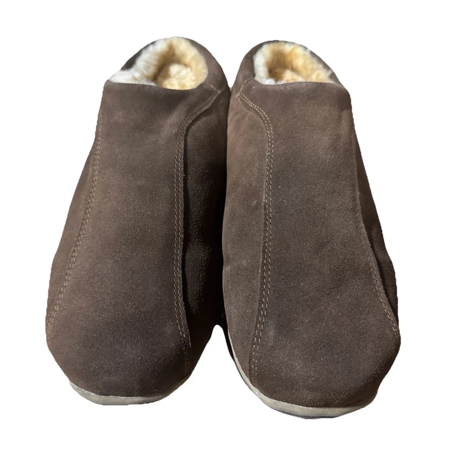 Zapatillas Old Friend 15M de piel de oveja marrón gamuza forradas de vellón con caja Foto 4 de 4