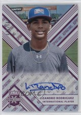 2018 Elite Extra Edition Aspirations Purple 71/100 Lizandro Rodriguez Auto s3g