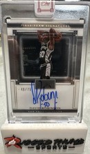 2020-21 Panini One And One First-Team Signatures David Robinson HOF AUTO /75