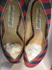 Sz 8 Vintage Retro Sailor Nautical Style Shoe Red Navy Blue Shoes Mad Men — photo 2