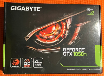 Grafikkarte GTX 1050Ti 4GB Gigabyte GV-N105TWF2OC-4GD   -»NEU«-   -»OVP«-