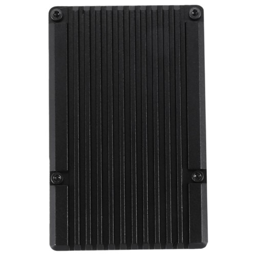 for 4 Aluminum Case with Dual Cooling Fan Metal Black Enclosure for 46823 - Afbeelding 5 van 8