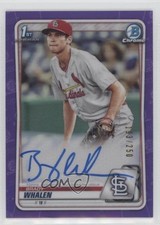 2020 Bowman Chrome Prospect Purple Refractor /250 Brady Whalen #CPA-BW Auto 01ic