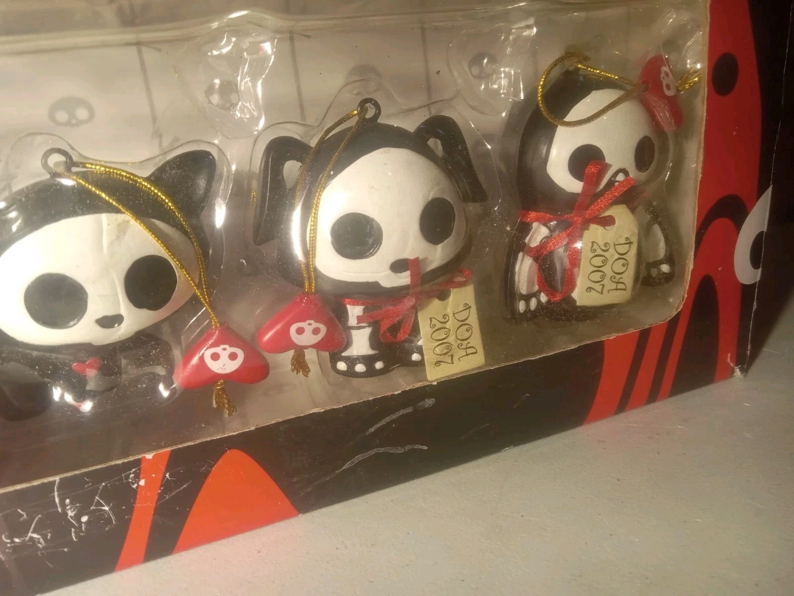 "SKELANIMALS" Kurt S. Adler Four Piece 2007 Christmas Ornament Set, New! image 5