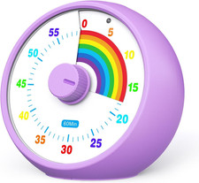 Visual Timer for Kids, 60-Minute Countdown for Classroom Office Kitchen, Desk Ti