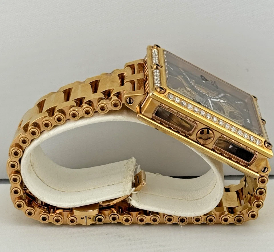 Aqua Master 45mm Yellow Gold 2.5 Carats Appx. Diamond Watch - READ! - Image 3 of 4