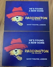 PADDINGTON THE MUSICAL-SAVOY WEST END THEATRE POSTCARDS -TOM FLETCHER LONDON NEW