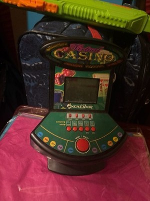 Excalibur 2-IN-1 Virtual Casino Tabletop Electronic Blackjack and Video Poker