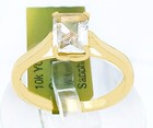 GENUINE 1.30 Cts WHITE  SAPPHIRE RING 10K YELLOW GOLD - Free Appraisal  - NWT — photo 9