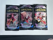 Disney Lorcana Rise of the Floodborn 3 Booster Packs Sealed Unopened