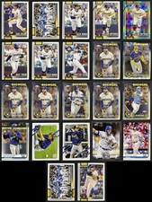 22 CARD TEAM LOT-MILWAUKEE BREWERS- MODERN TOPPS BASEBALL CARDS ⚾️