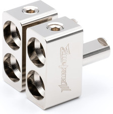 Dual 1/0 AWG to 1/0 Offset Amp Inputs 0 Gauge Pair