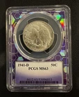 1941-D Walking Liberty Half Dollar PCGS MS63 Silver 50C Cert 53096033 TraderBea