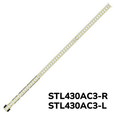 Kit LED strips(2) for QM0724 STL430AC3-R L Y20 SSC 43 7020 LED Array Right Left