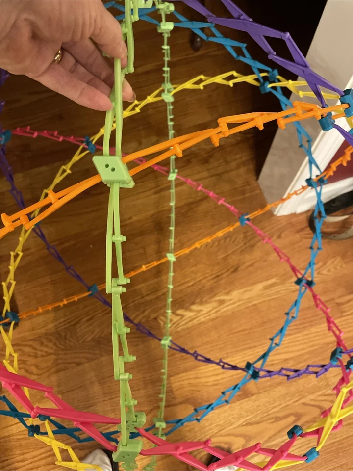 "Esfera arco iris expandible grande Hoberman de colección 9" - 31,5"" ciencia FUNCIONA" Foto 2 de 2
