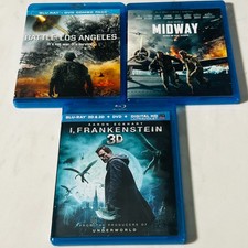 Aaron Eckhart Blu-ray Lot of 3 Battle: Los Angeles - I, Frankenstein 3D - Midway