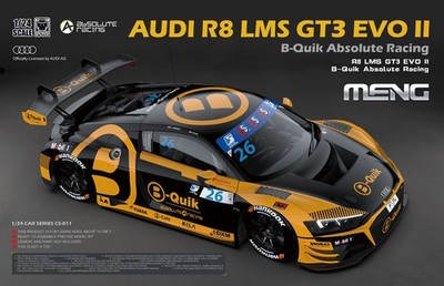 MENG CS-011 1/24  R8 LMS GT3 EVO II B-Quik Absolute Racing Model Kit