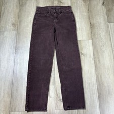 American Eagle 90s Straight Corduroy Pants Brown Stretch Women's Size 2
