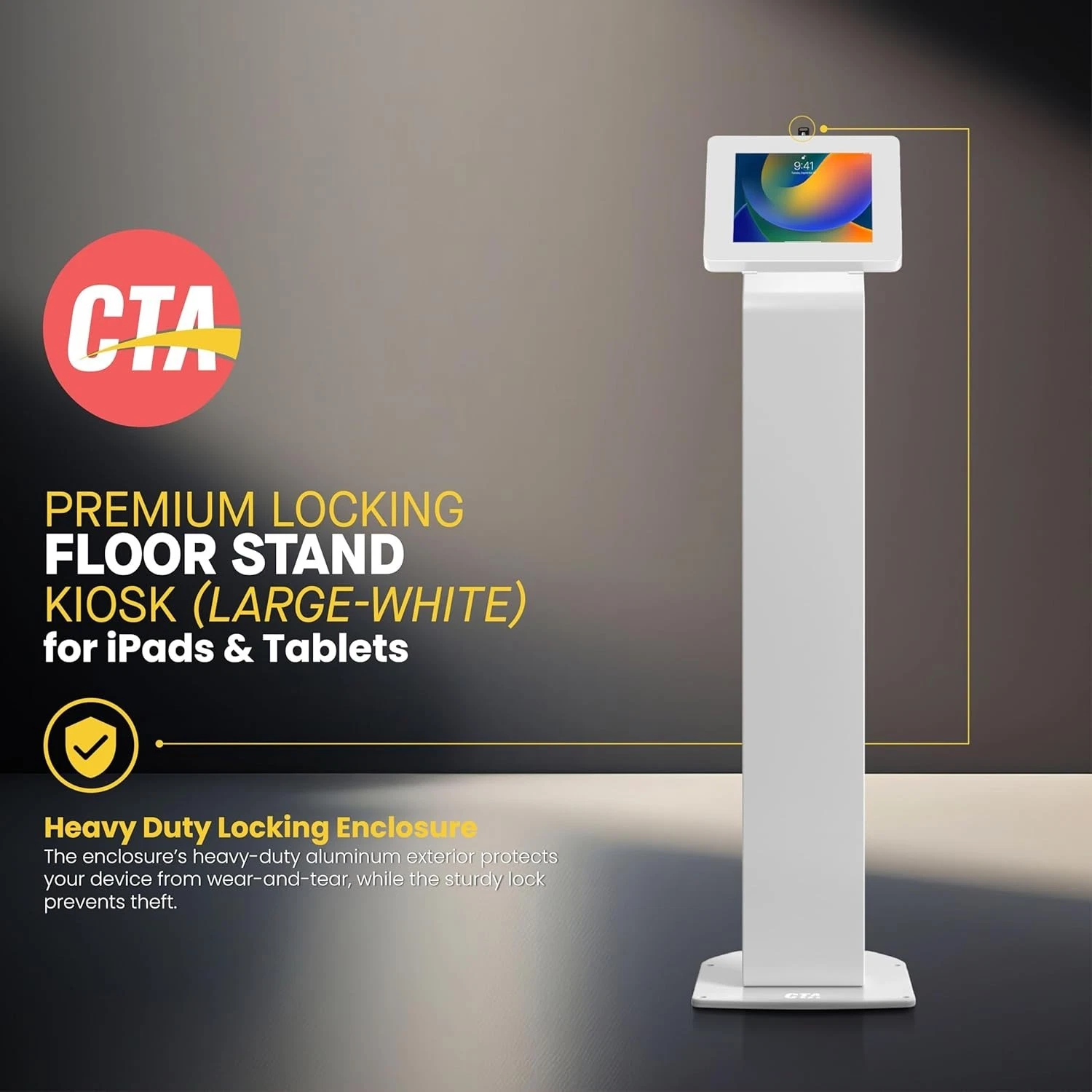 CTA Digital Locking Floor Stand Kiosk