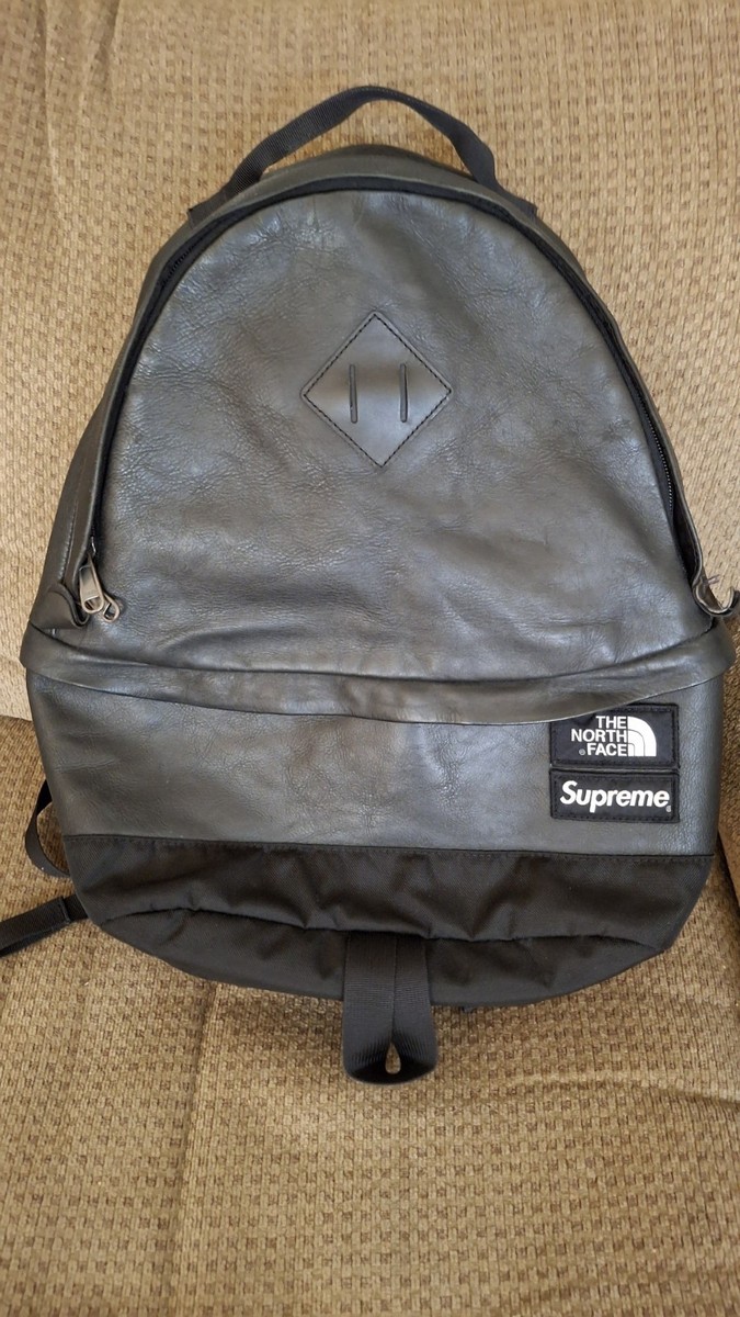 Supreme The North Face Leather Day Pack Black Backpack* | eBay