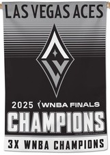 Las Vegas Aces 2025 WNBA CHAMPIONS Official 28x40 Commemorative BANNER