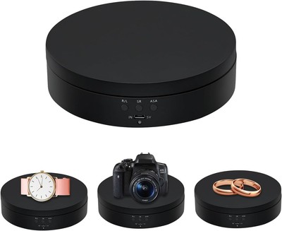 Mcbazel Drehteller Elektrisch 360° 13,8cm Drehständer Display Tisch Schmuck Uhr