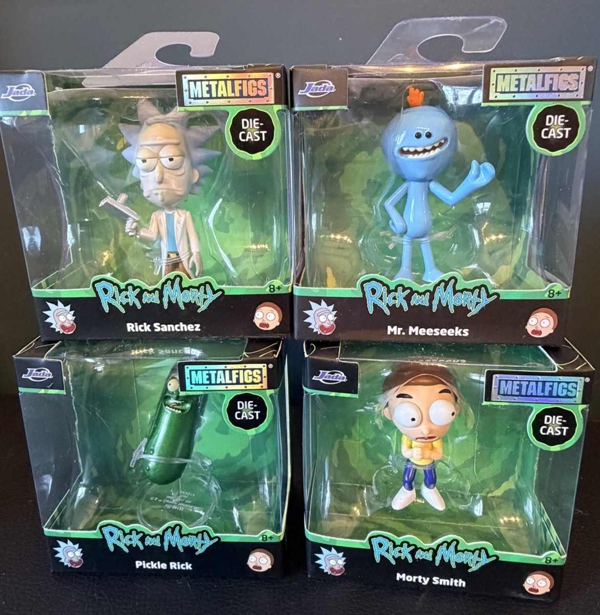 Rick and Morty Die Cast Metal figs Lot 4 Rick Morty Pickle Rick Mr