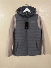 New Balance Womens Running Jacket Size S Quilt Hooded Full Zip NWT MSRP 110