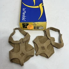 LaMendola Youth Half Sole Tan Modern LYRICAL Shoe Dance Child Size 13 NEW