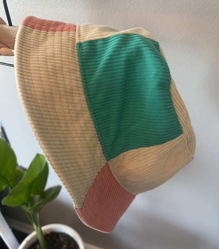 Wild Fable Women’s Colorblock Corduroy Bucket Hat Beige Pink Green One Size