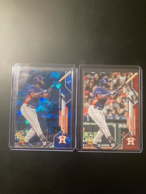 2020 Topps Chrome Update Sapphire Yordan Alvarez Rookie RC #U-300 Houston Astros