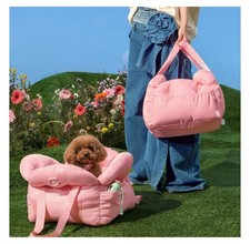 NEW Vetreska Pink Dog Cat Pet Carrier Car Seat FLORA Portable Bed for SMALL
